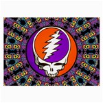 Gratefuldead Grateful Dead Pattern Large Glasses Cloth (2 Sides)