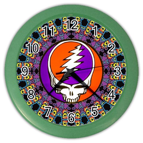 Gratefuldead Grateful Dead Pattern Color Wall Clock from ArtsNow.com Front