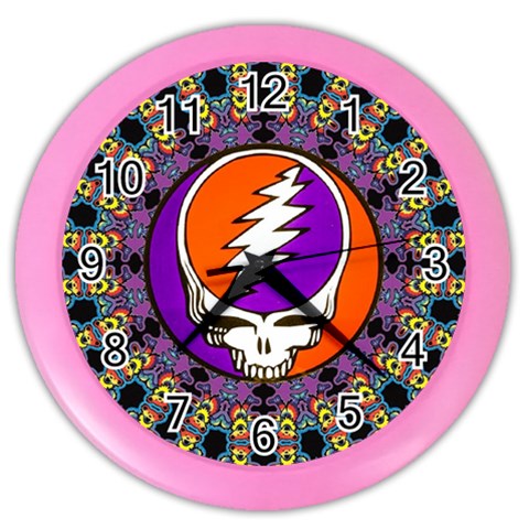 Gratefuldead Grateful Dead Pattern Color Wall Clock from ArtsNow.com Front