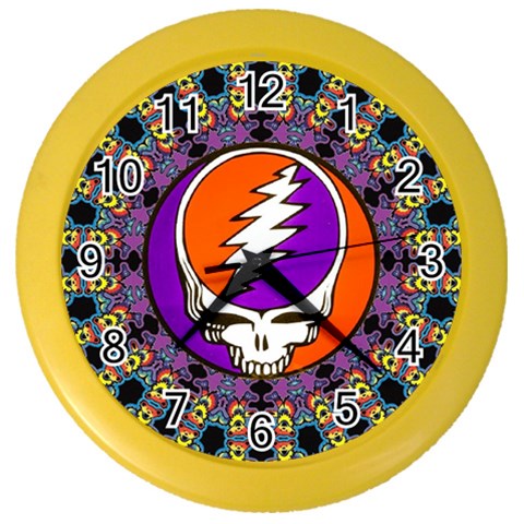 Gratefuldead Grateful Dead Pattern Color Wall Clock from ArtsNow.com Front