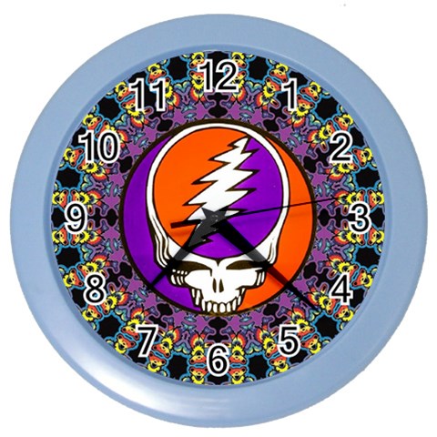 Gratefuldead Grateful Dead Pattern Color Wall Clock from ArtsNow.com Front