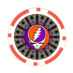 Gratefuldead Grateful Dead Pattern Poker Chip Card Guard (10 pack) from ArtsNow.com Front