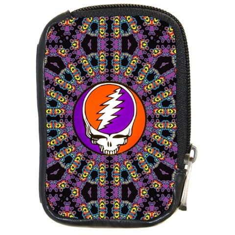 Gratefuldead Grateful Dead Pattern Compact Camera Leather Case from ArtsNow.com Front