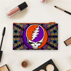 Gratefuldead Grateful Dead Pattern Cosmetic Bag (Small) from ArtsNow.com Back