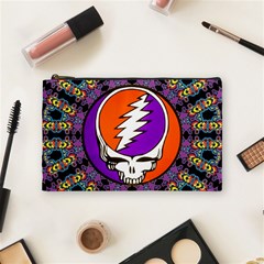 Gratefuldead Grateful Dead Pattern Cosmetic Bag (Medium) from ArtsNow.com Front