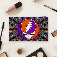Gratefuldead Grateful Dead Pattern Cosmetic Bag (Medium) from ArtsNow.com Back