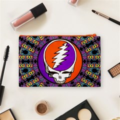 Gratefuldead Grateful Dead Pattern Cosmetic Bag (Medium) from ArtsNow.com Back