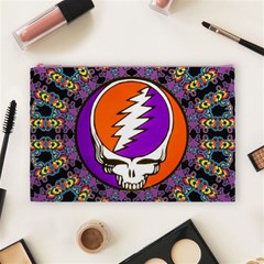Gratefuldead Grateful Dead Pattern Cosmetic Bag (Large) from ArtsNow.com Front