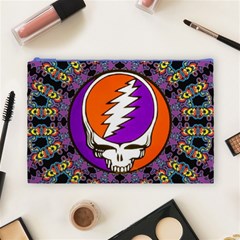 Gratefuldead Grateful Dead Pattern Cosmetic Bag (Large) from ArtsNow.com Front