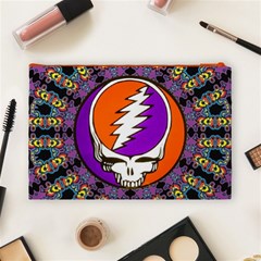 Gratefuldead Grateful Dead Pattern Cosmetic Bag (Large) from ArtsNow.com Back