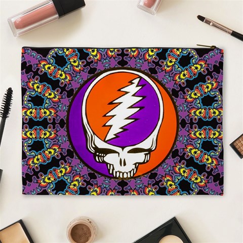Gratefuldead Grateful Dead Pattern Cosmetic Bag (XL) from ArtsNow.com Back