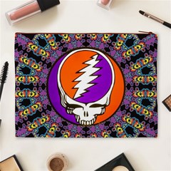 Gratefuldead Grateful Dead Pattern Cosmetic Bag (XL) from ArtsNow.com Back