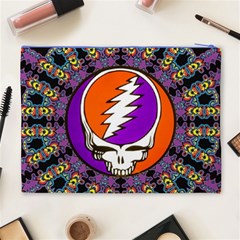 Gratefuldead Grateful Dead Pattern Cosmetic Bag (XL) from ArtsNow.com Back