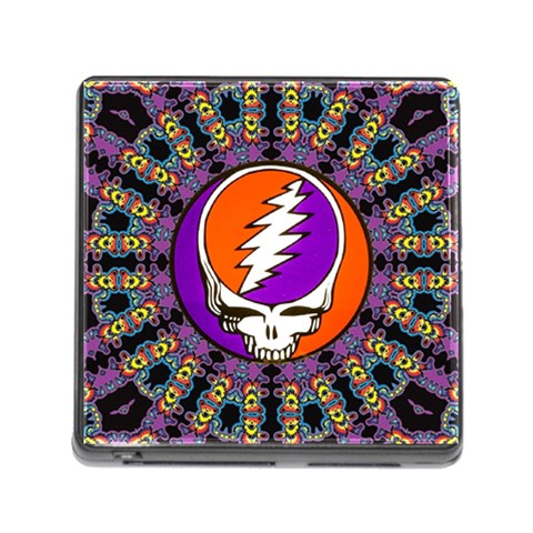 Gratefuldead Grateful Dead Pattern Memory Card Reader (Square 5 Slot) from ArtsNow.com Front
