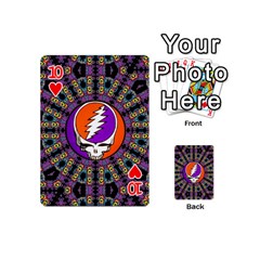 Gratefuldead Grateful Dead Pattern Playing Cards 54 Designs (Mini) from ArtsNow.com Front - Heart10