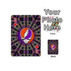 Gratefuldead Grateful Dead Pattern Playing Cards 54 Designs (Mini) from ArtsNow.com Front - Diamond2