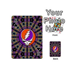 Gratefuldead Grateful Dead Pattern Playing Cards 54 Designs (Mini) from ArtsNow.com Front - Spade6