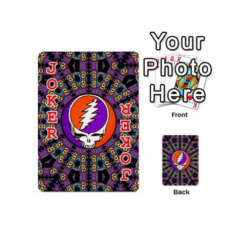 Gratefuldead Grateful Dead Pattern Playing Cards 54 Designs (Mini) from ArtsNow.com Front - Joker2