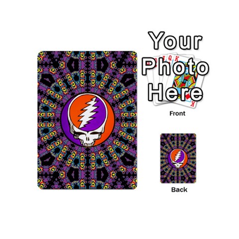 Gratefuldead Grateful Dead Pattern Playing Cards 54 Designs (Mini) from ArtsNow.com Back