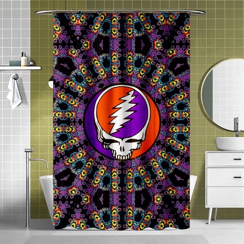 Gratefuldead Grateful Dead Pattern Shower Curtain 48  x 72  (Small)  from ArtsNow.com Curtain(48  X 72 )