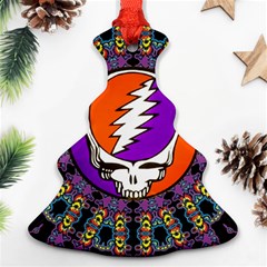 Gratefuldead Grateful Dead Pattern Christmas Tree Ornament (Two Sides) from ArtsNow.com Front