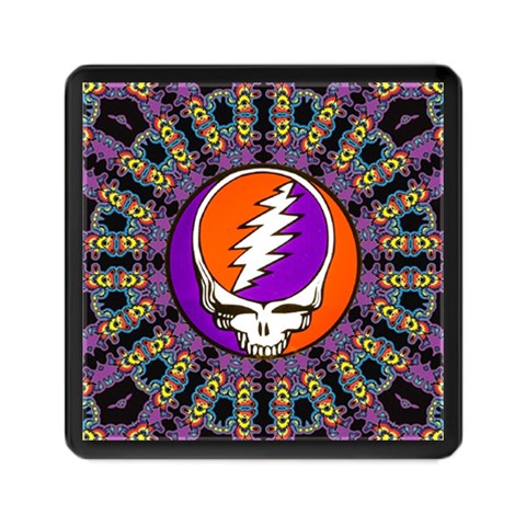 Gratefuldead Grateful Dead Pattern Memory Card Reader (Square) from ArtsNow.com Front