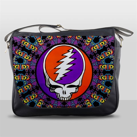 Gratefuldead Grateful Dead Pattern Messenger Bag from ArtsNow.com Front