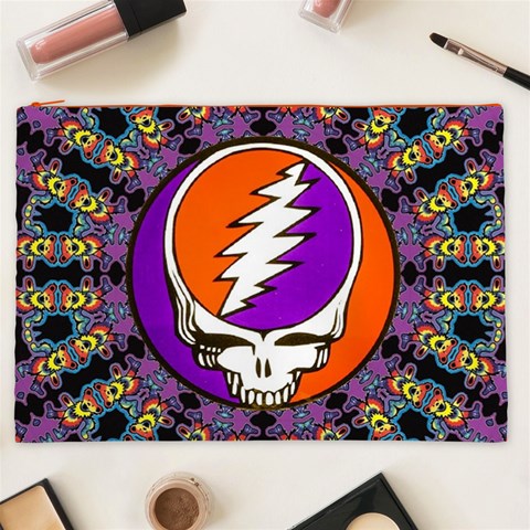 Gratefuldead Grateful Dead Pattern Cosmetic Bag (XXL) from ArtsNow.com Front
