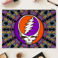 Gratefuldead Grateful Dead Pattern Cosmetic Bag (XXXL) from ArtsNow.com Back