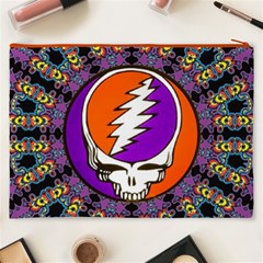 Gratefuldead Grateful Dead Pattern Cosmetic Bag (XXXL) from ArtsNow.com Back