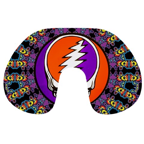 Gratefuldead Grateful Dead Pattern Travel Neck Pillow from ArtsNow.com Front