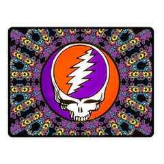 Gratefuldead Grateful Dead Pattern Two Sides Fleece Blanket (Small) from ArtsNow.com 45 x34  Blanket Back
