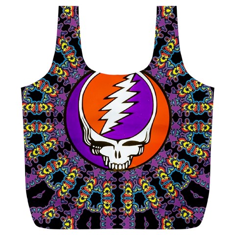 Gratefuldead Grateful Dead Pattern Full Print Recycle Bag (XL) from ArtsNow.com Front
