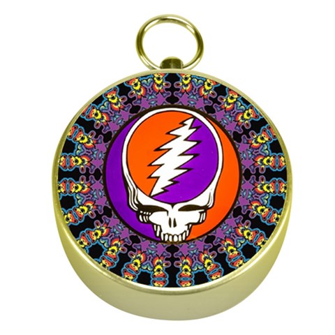 Gratefuldead Grateful Dead Pattern Gold Compasses from ArtsNow.com Front