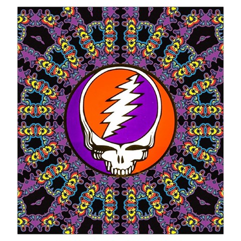 Gratefuldead Grateful Dead Pattern Drawstring Pouch (Large) from ArtsNow.com Front
