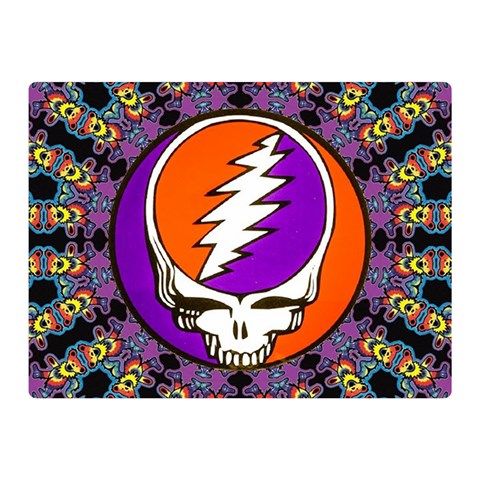 Gratefuldead Grateful Dead Pattern Two Sides Premium Plush Fleece Blanket (Mini) from ArtsNow.com 35 x27  Blanket Front