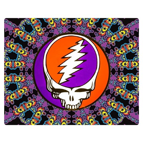 Gratefuldead Grateful Dead Pattern Two Sides Premium Plush Fleece Blanket (Medium) from ArtsNow.com 60 x50  Blanket Front