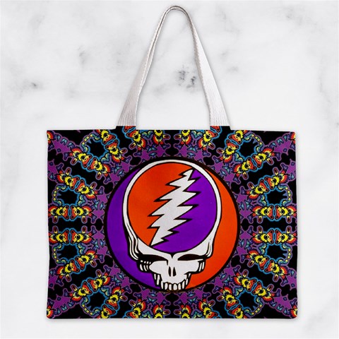 Gratefuldead Grateful Dead Pattern Zipper Mini Tote Bag from ArtsNow.com Back