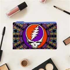 Gratefuldead Grateful Dead Pattern Cosmetic Bag (XS) from ArtsNow.com Front