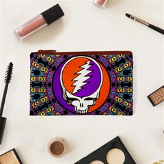 Gratefuldead Grateful Dead Pattern Cosmetic Bag (XS) from ArtsNow.com Front