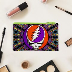 Gratefuldead Grateful Dead Pattern Cosmetic Bag (XS) from ArtsNow.com Back