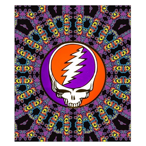 Gratefuldead Grateful Dead Pattern Duvet Cover Double Side (California King Size) from ArtsNow.com Back