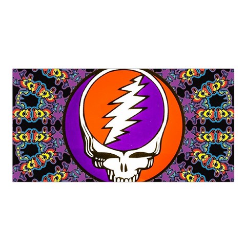 Gratefuldead Grateful Dead Pattern Satin Shawl 45  x 80  from ArtsNow.com Front