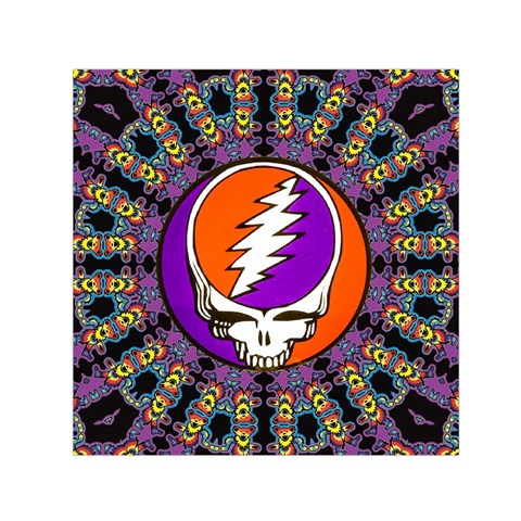 Gratefuldead Grateful Dead Pattern Square Satin Scarf (30  x 30 ) from ArtsNow.com Front
