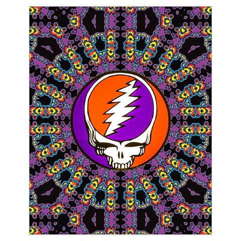 Gratefuldead Grateful Dead Pattern Drawstring Pouch (XL) from ArtsNow.com Front