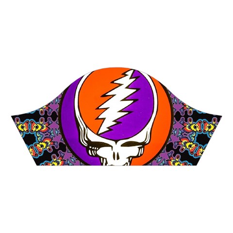 Gratefuldead Grateful Dead Pattern Cotton Crop Top from ArtsNow.com Left Sleeve