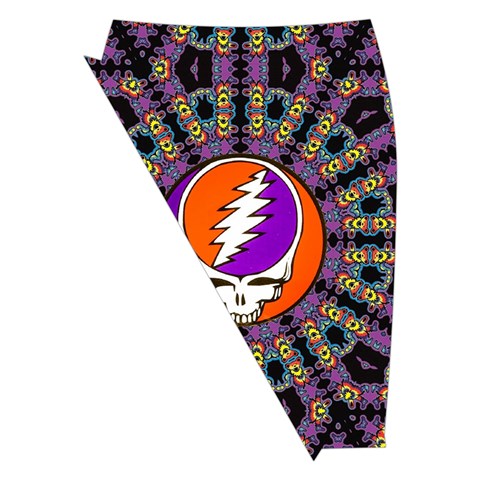 Gratefuldead Grateful Dead Pattern Midi Wrap Pencil Skirt from ArtsNow.com Front Left