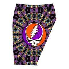 Gratefuldead Grateful Dead Pattern Midi Wrap Pencil Skirt from ArtsNow.com  Front Right 
