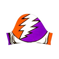 Gratefuldead Grateful Dead Pattern Kids  Short Sleeve Velvet Dress from ArtsNow.com Left Sleeve
