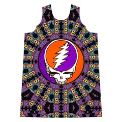 Gratefuldead Grateful Dead Pattern Shoulder Cutout Velvet One Piece from ArtsNow.com Front